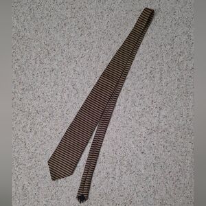 Brooks Brothers Black and Brown Striped Tie